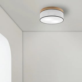 Plafonieră Brilagi BELLADONNA 2xE27/15W/230V d. 40 cm alb/stejar