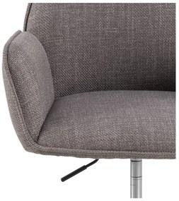 Scaun de birou gri Glenda – Actona