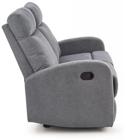 Canapea recliner Oslo 2 stofa gri inchis H100 cm