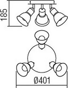 Spot OLAF 3xE14/12W/230V Redo 04-465