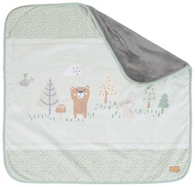 Pătură pentru copii verde-deschis din micropluș/cocolino 80x80 cm Woodland Buddies – Roba
