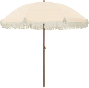 vidaXL Parasol de Plajă Galben și alb 205 x 205 x 210 cm