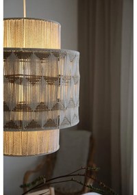 Lustră în culoare naturală cu abajur textil/cu abajur din iută ø 45 cm Ano – Markslöjd