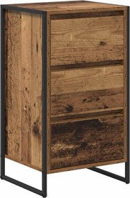 vidaXL Bufet cu sertar Lemn Vechi 42 x 36 x 75.5 cm Lemn compozit