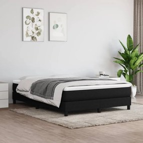 Saltea de pat cu arcuri, negru, 140x200x20 cm, textil Negru, 140 x 200 cm