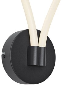 Lampă de perete modernă neagră, incl. LED, cu 3 trepte de intensitate luminoasă - Keri