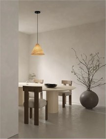 Lustra/Pendul lemn natural, ELYSIAN, D 30cm