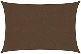 vidaXL Pânză parasolar, maro, 3x4 m HDPE, 160 g/m²