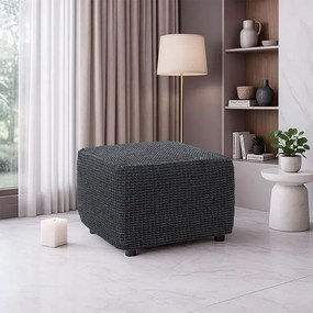 Nueva Textura Huse super elastice RUBINIA antracit taburet (40 - 60 cm)