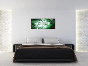 Tabloul abstract verde (120x50 cm)