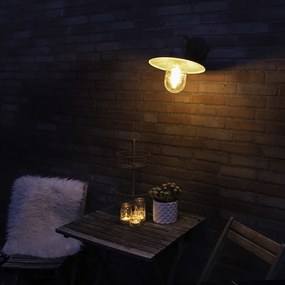 Lampă de perete inteligentă rustică antracit IP44 cu Wi-Fi E27 - Kansas