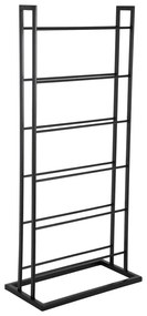 Raft pentru sticle de vin negru din metal număr de sticle 5 38x84,5x20 cm Single Floor – PT LIVING