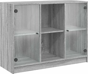 vidaXL Servantă, gri sonoma, 102x37x75,5 cm, lemn prelucrat