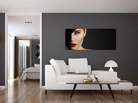 Tablou - Portretul femeii cu pălărie (120x50 cm)