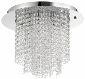 Lustra aplicata eleganta design modern Fontan, crom