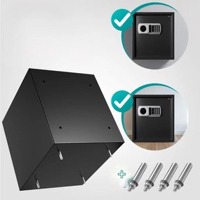 Deuba Seif de securitate Defer Plus - 35x40x40cm negru