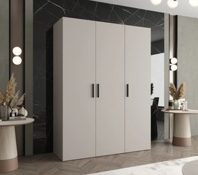 Dulap de haine 150 cm Borry 1 (Cașmir + Negru). 1125764