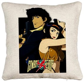 Perna Decorativa Canapea cu Cowboy Bebop, 40x40 cm, Cu fermoar