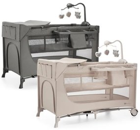 Pătuț de voiaj KINDERKRAFT JOY 2 bej cu accesorii