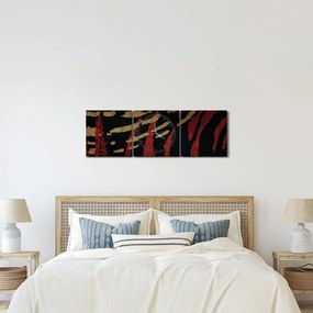 Tablou cu abstracție (cu ceas) (90x30 cm)