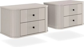 Set noptiere Vesper 56 cm de perete - cașmir / mânere aurii