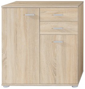 Comoda 2-2T2S, stejar sonoma, TAMPA