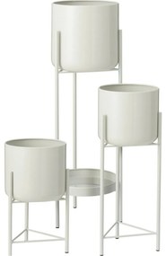Set de suporturi metalice pentru flori Malvaroalb, 3 buc.