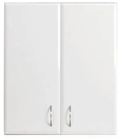 Dulap suspendat Bianca 60 cu 2 uși, alb lucios