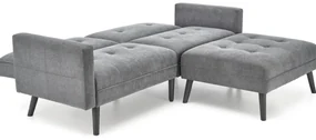 Canapea cu taburete Corner (gri). Promo -6%. 1092514
