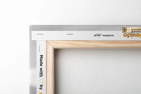 Tablou zborul păsărilor deasupra peisajului în design alb-negru