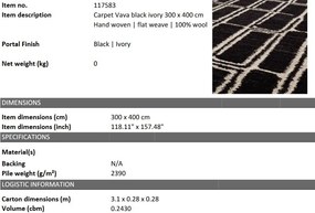 Covor design LUX tesut manual Vava 300x400cm