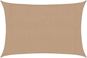 vidaXL Pânză parasolar, gri taupe, 3x4 m, HDPE, 160 g/m²