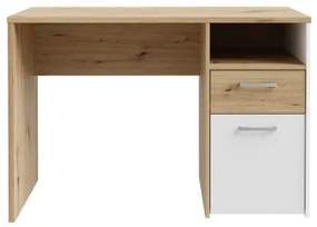 Birou URO, stejar Artisan/alb