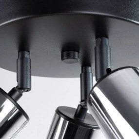 Spot Sollux SL.1369 WINX 3xGU10/10W/230V negru/crom