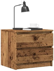 vidaXL Noptiere, 2 buc., lemn vechi, 50x40x43,5 cm, lemn prelucrat