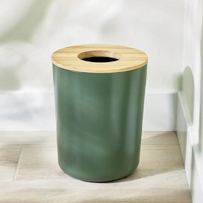 Coș de gunoi iDesign Eco Vanity, verde