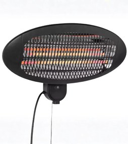 Încălzitor infraroșu de terasă, 2000W, 3 trepte de putere, cu sistem de montare pe perete, încălzire radiantă