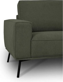 Colțar verde închis cu tapițerie din chenille (cu colț pe partea dreaptă/în formă de ”L”) Amsterdam – Scandic