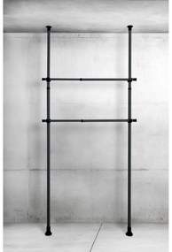 Wenko Set de 2 bare telescopice orizontaleHerkules, negru