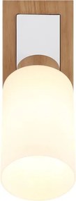 Globo 15977-1 - Aplica de perete cu spot ROWENA 1xE27/60W/230V stejar/alb