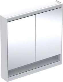 Dulap cu oglinda si nisa Geberit One ComfortLight 90 cm alb