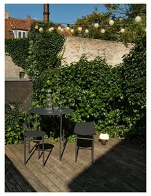 Scaun negru din metal Disc – Zone