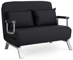 JAKS Fotoliu extensibil Bart 2 negru