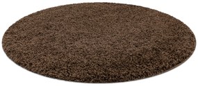 Covor SOFFI cerc shaggy 5cm maro