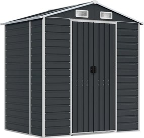 vidaXL Șopron de grădină, antracit, 191x130x198 cm, oțel galvanizat