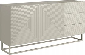 Comodă Asha 167 cm cu două uși și sertare - cashmir / cadru cashmir