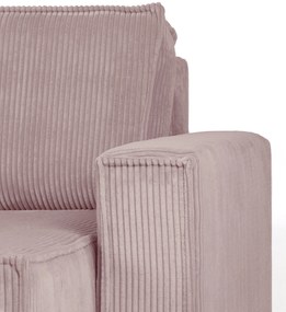 Coltar extensibil cu taburet SMART SET, roz deschis