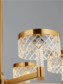 Candelabru LED design modern cu 6 brate Bion