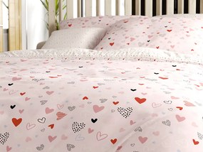 Lenjerie de pat din bumbac LOVITA roz Dimensiunile lenjeriei: 70 x 90 cm | 140 x 200 cm