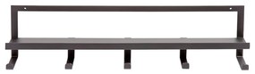 Cuier de perete negru cu raft din metal Quinn – WOOOD